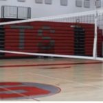 gared volleyball net set up
