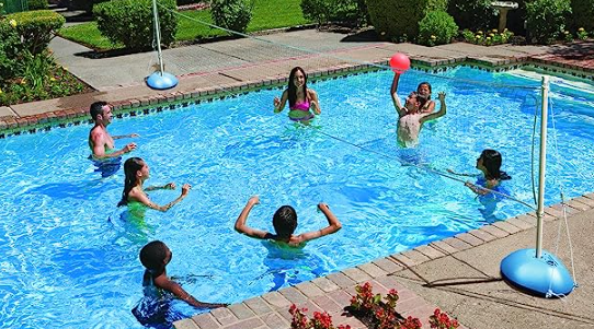 8.Poolmaster 72785 Mounted Poolside Volleyball Game